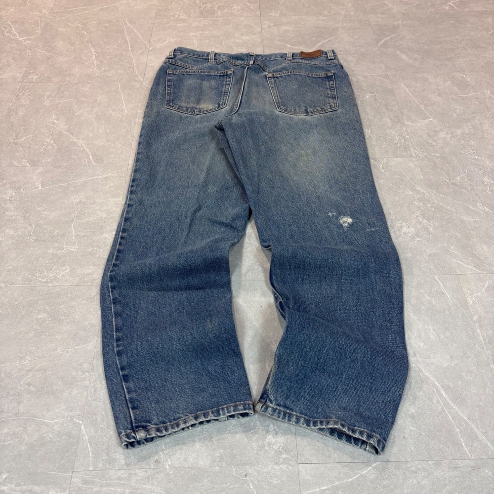 LL Bean Mens Classic Fit Jeans 35x29 Medium Wash Blue Cotton Denim 220626